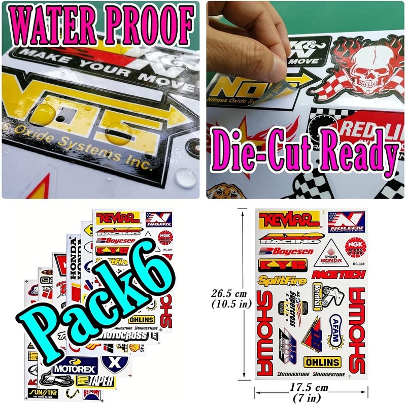 bpa Motorcross Dirt Bike Sticker Pack - Image 3