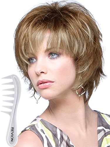 Noriko Sky Synthetic Wig by Rene of Paris and Wig Lift Comb - Nutmeg-F - Bundle 2 Items - Image 1