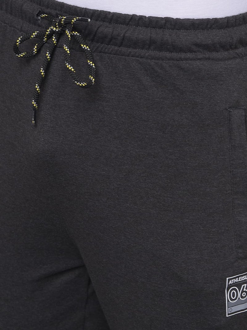 Dollar Mens Cotton Casual Trackpant (Pack of 1) Charcoal Melange - Image 4