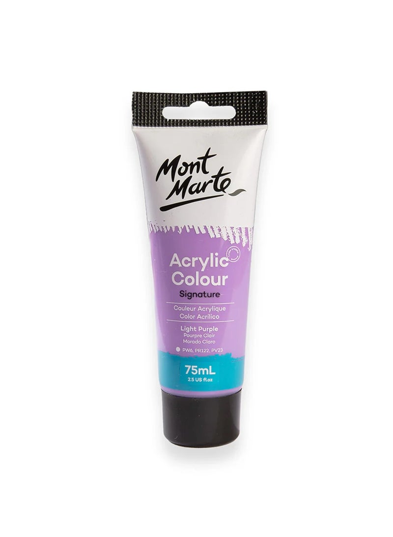 Mont Marte أنبوب طلاء أكريليك مميز 75 مل لون بنفسجي فاتح - Image 1