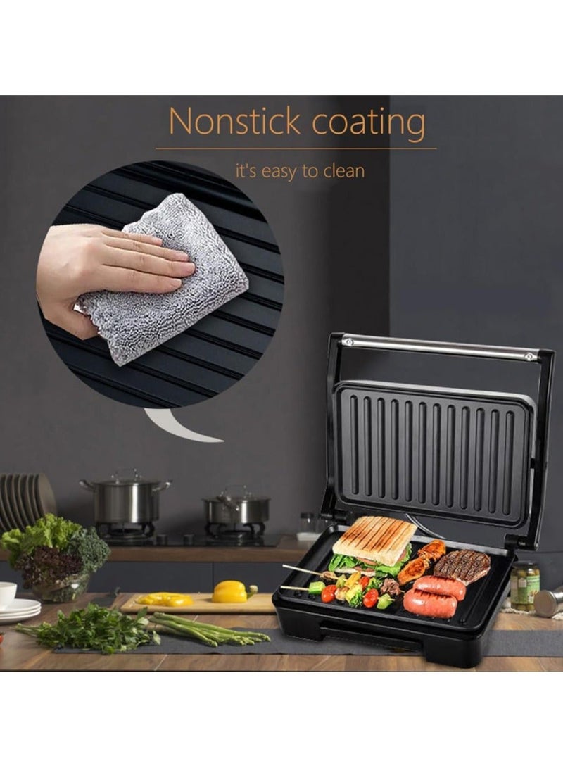 Sokany SK-223 Grill Maker 850W Electric Indoor Grill with Non-Stick Plates & Cool-Touch Handle – 220V - Image 3