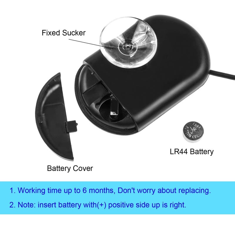 VAYINATO Petzlifeworld Black Digital LCD Thermometer with Suction Cups for Aquarium Fish Tank Vivarium Reptile Terrarium - Image 4
