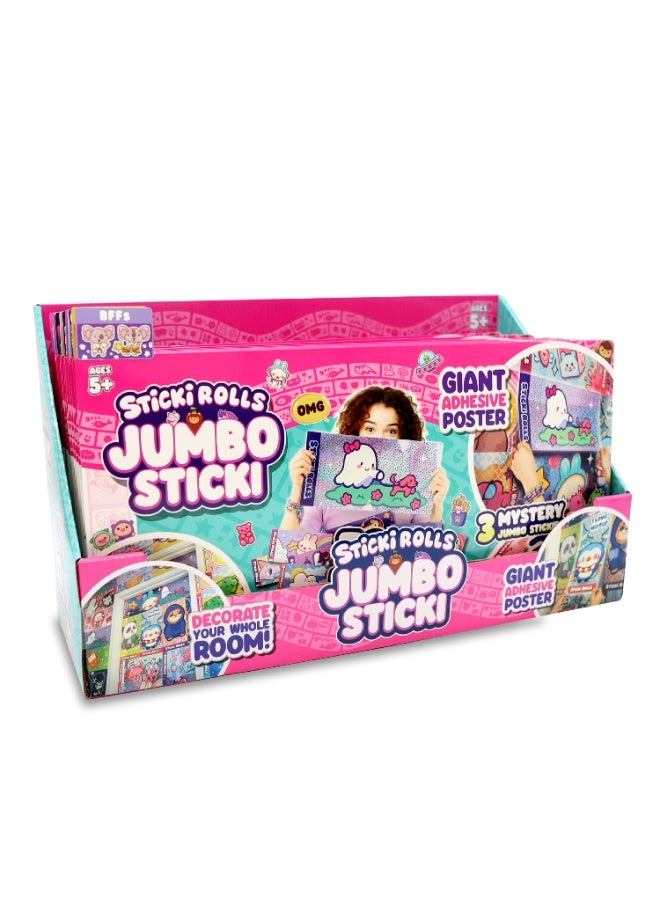 Sky Castle Sticki Rolls Jumbo Sticki 3-Pack - Collectible Giant Stickers and Mystery Sticki, DIY Arts and Crafts for Kids, Sky Castle Model JS300 - Image 3