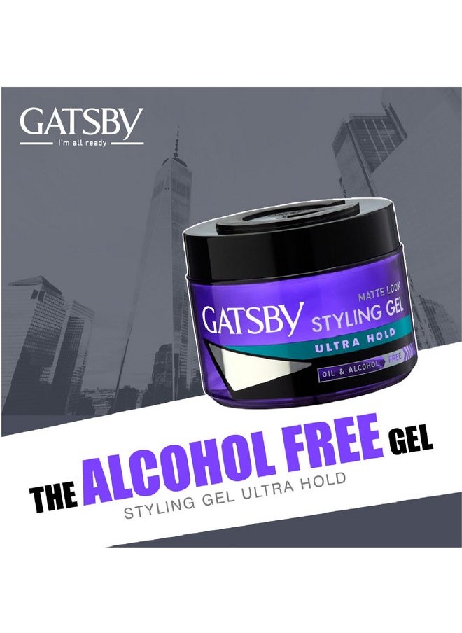 GATSBY Water Gloss - Ultra Hold, 300Gm Each Pack Of 2 | Hair Styling Gel For Men  - Image 4