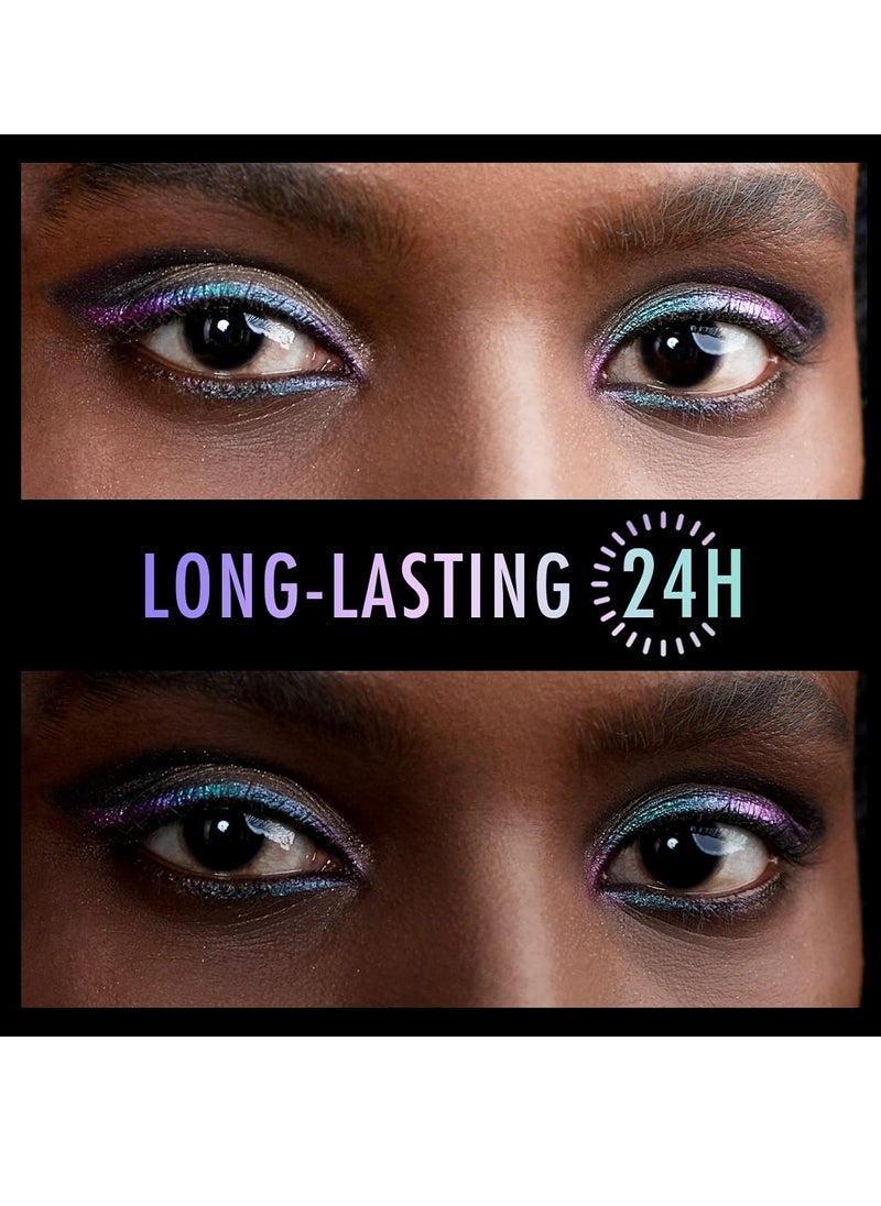 BEPHOLAN - BEPHOLAN Eyeliner Pencil,Purple Eyeliner,Colored Eyeliners,Metallic Eyeliner,Blue Purple Shifting Colors Glitter Waterproof Eyeliner,24h Long-Lasting Pen,Purple-Blue (NORTHERN LIGHT) - Image 1