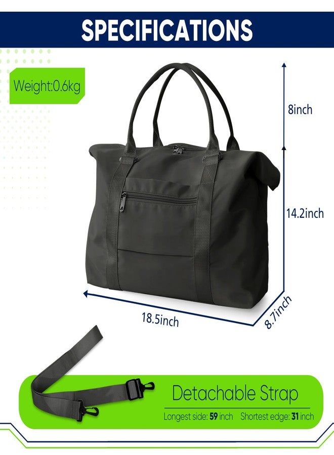 Easyfun Travel Duffle Bag, Weekender Travel Bag Men Small Gym Bag for Women, Hospital Bag for Labor and Delivery, Overnight Bag Luggage Bag with Trolley Sleeve, Airplane Travel Essentials for Flying(Black) - Image 5