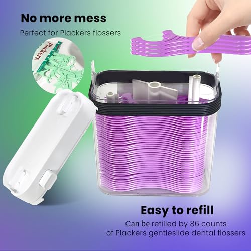 HIROJOY Empty Floss Pick Holder, Floss Pick Dispenser for Cleaning Teeth, Travel Floss Picks Case Flosser Dispenser, Flosser Holder - Image 4