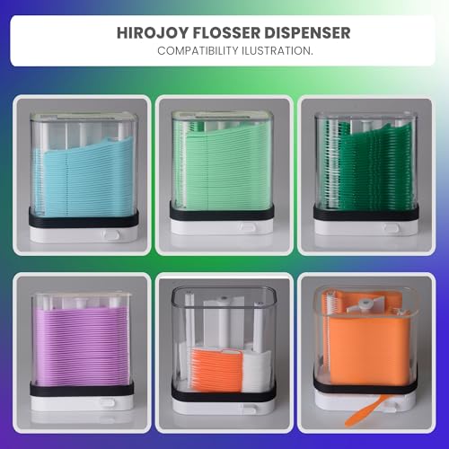 HIROJOY Empty Floss Pick Holder, Floss Pick Dispenser for Cleaning Teeth, Travel Floss Picks Case Flosser Dispenser, Flosser Holder - Image 2