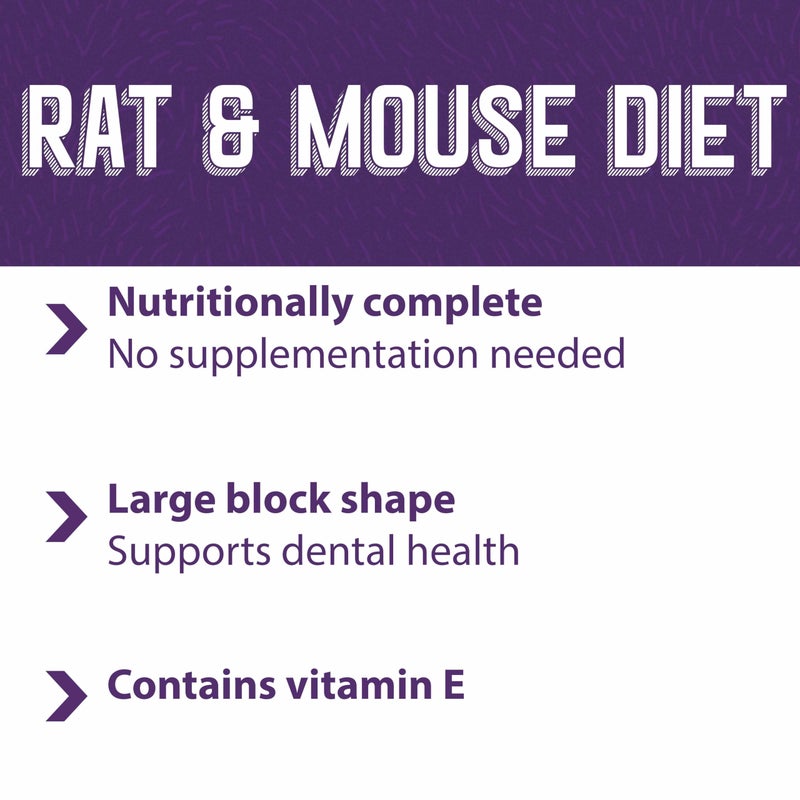 Mazuri | Pet Rat & Mouse Food | Rodent Pellet Blocks| 2 Pound (2 Lb.) Bag - Image 5