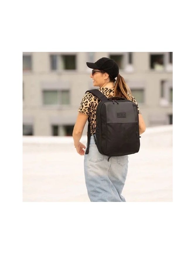 Minimeis - MiniMeis Universal Adult Backpack | 28 Liters | Compatible with Baby Shoulder Carriers | Daily Use | Travel | Hiking | Outdoor | Camping | Handwashable | Waterproof | Lightweight | Black - Image 1