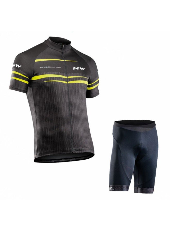 Exclusive Nw Team Edition Tour De France Suit Sweat-wicking Breathable Short-sleeved Suit Summer Road Bike Sunscreen Suit