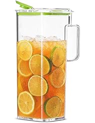 Komax Large Water Pitcher with Lid | 77-oz (2.4-quart) Water Carafe | Iced Tea Pitcher Suitable for Water, Tea, Juice, - Image 1
