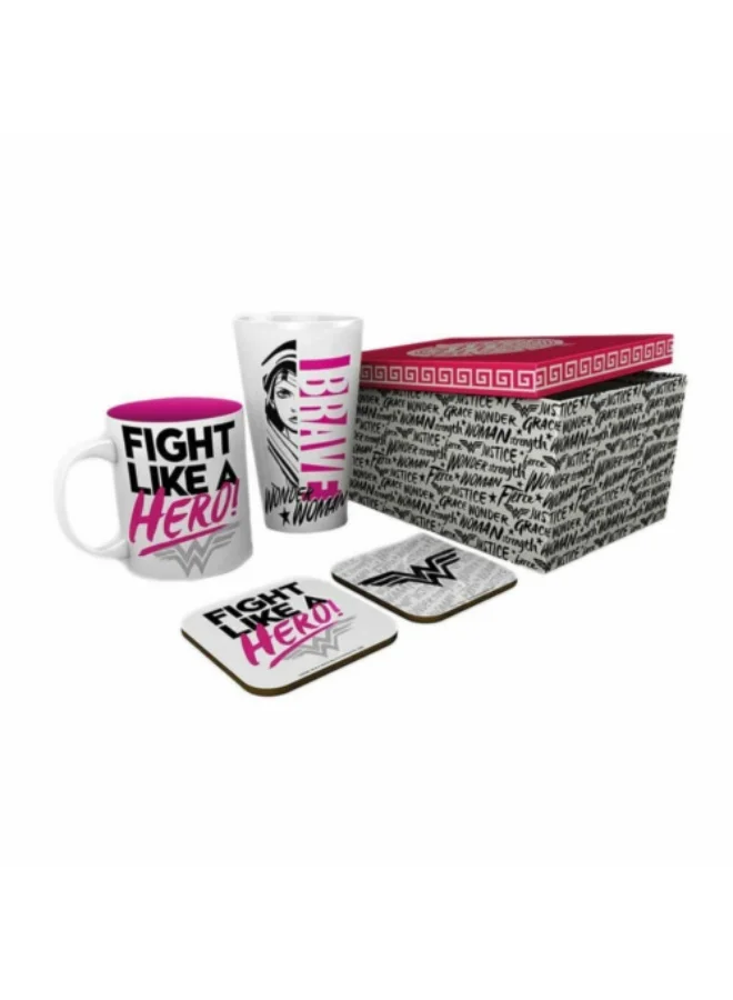 ABYstyle ABYstyle DC COMICS - Pack Glass XXL + Mug + 2 Coasters Heroes