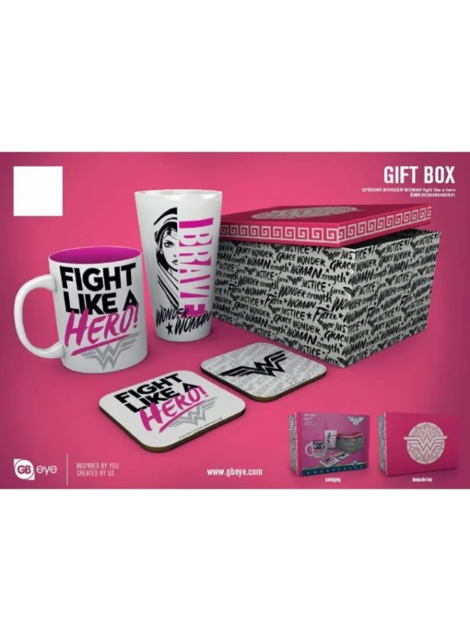 ABYstyle ABYstyle DC COMICS - Pack Glass XXL + Mug + 2 Coasters Heroes