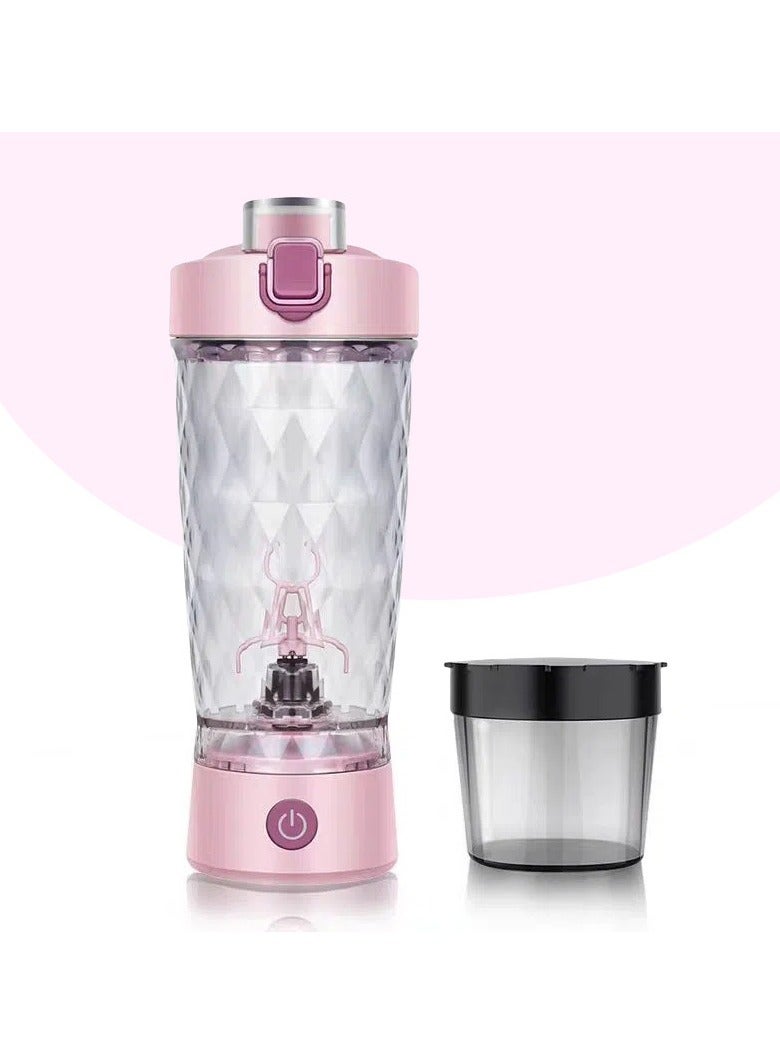 650ml Rechargeable Fully Automatic Mixing Cup - Travel Shaker, Gym Protein Mixer, And Electric Mixer, Suitable For Exercise And Fitness, Made Of Tritan - Does Not Contain Bisphenol A-26oz Vortex Portable Mixing Cup/Usb Type-C Rechargeable Shaker Cup, As A Birthday Gift For Ladies And Mothers (Pink) - Image 1