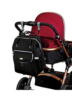 Majestic 137 Baby Bed Maternity Diaper Waterproof Multifunctional large capacity backpack bag with USB Charging output - Pink/Grey  - Image 3