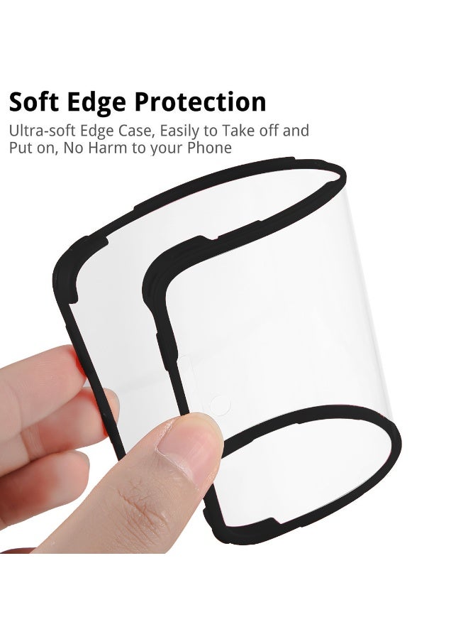 ثلاثة نمور لـ Samsung Galaxy S23 Ultra Case, رقيقة جدا خفيفة الوزن, حماية مزدوجة الجانب الشامل, غطاء خلفي واضح أكريليك Samsung Galaxy S23 Ultra, أسود - Image 4