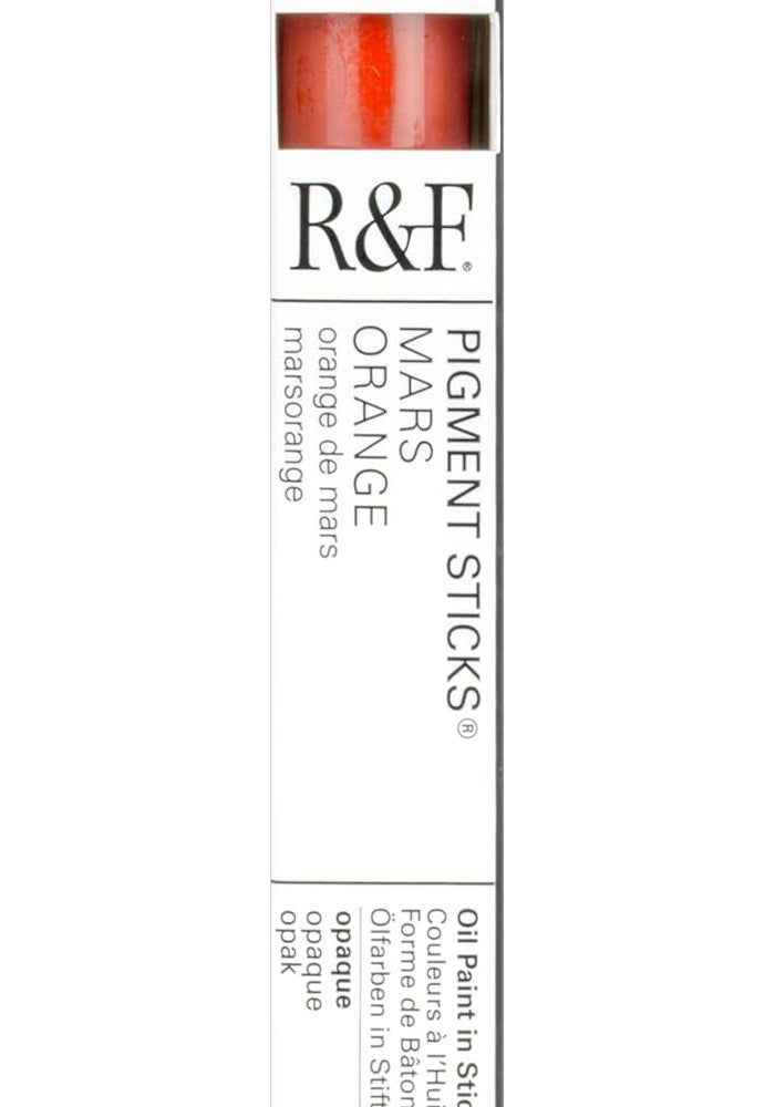 R&F Handmade Paints Pigment Stick in Mars Orange - 38ml - Image 4