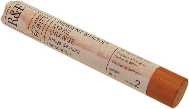 R&F Handmade Paints Pigment Stick in Mars Orange - 38ml - Image 1