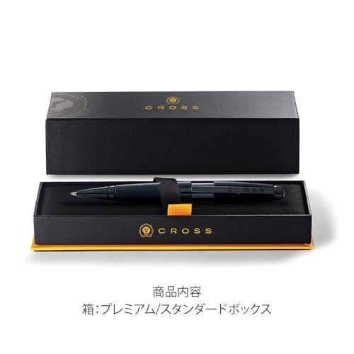 Cross Edge Matte Black Rollerball Pen - Refillable, Medium Point, Black Ink, Premium Gift Box - Image 2