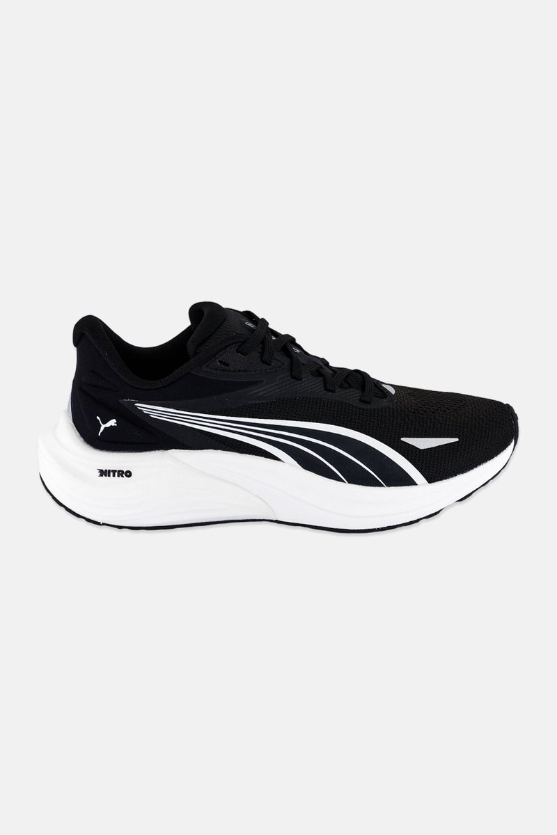 PUMA أحذية جري نسائية نيترو 4 كهربائية مزودة بأربطة، سوداء - Image 4