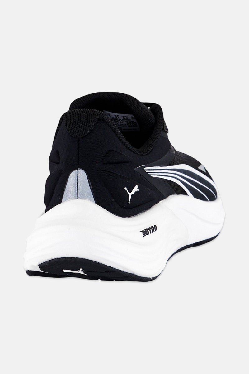 PUMA أحذية جري نسائية نيترو 4 كهربائية مزودة بأربطة، سوداء - Image 3