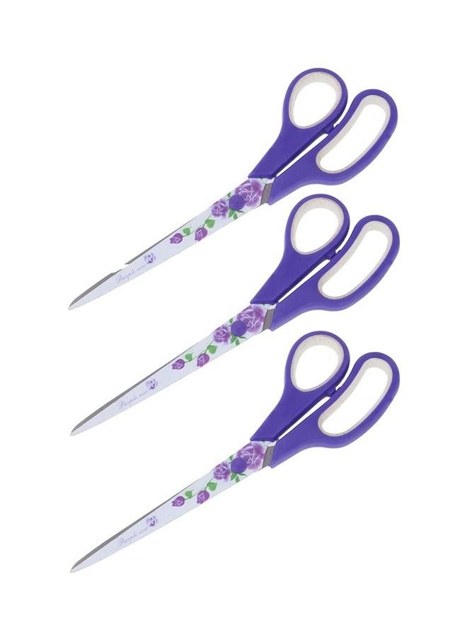 LAWAZIM 3-Piece Floral Printed Fabric Scissor 7.5inch  - Image 1