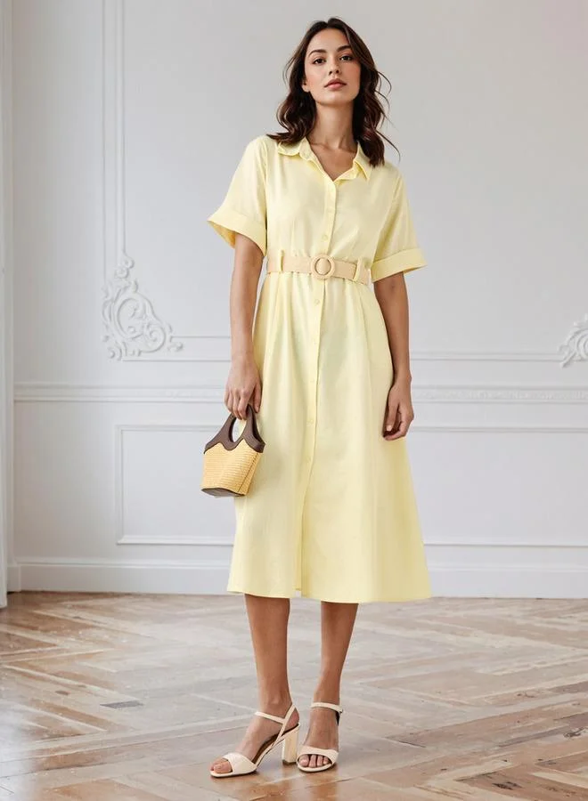 سبلاش فيڤ A-line Shirt Dress with Pockets