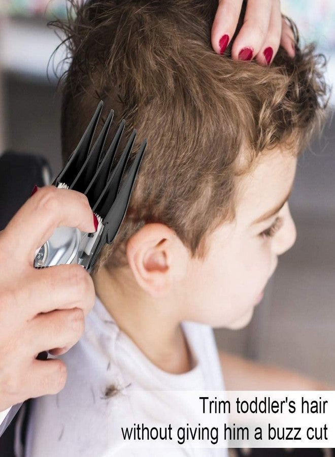 CR8GR8 Professional Hair Clipper Combs Guides, Hair Clipper Guards 1 & 1/4" 1 & 1/2" 2", Mega NO.16 NO.12 NO.10 fits for Most Wahl Clippers(Black) - Image 4