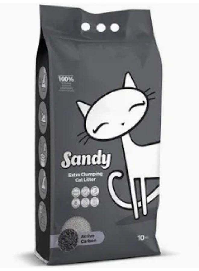 Sandy Extra Clumping Cat Litter Active Carbon 10 L