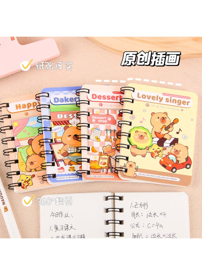 HELPS Creative Kappi Bala A7 Coil Notebook Cartoon Rollover Student Cute Portable Blank Notepad - Image 4