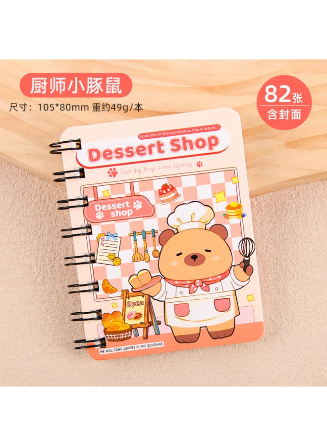 HELPS Creative Kappi Bala A7 Coil Notebook Cartoon Rollover Student Cute Portable Blank Notepad - Image 1