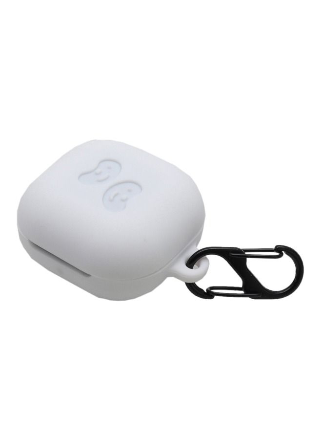 غطاء حماية لهاتف سامسونج جالاكسي بودز لايف أبيض - Image 1