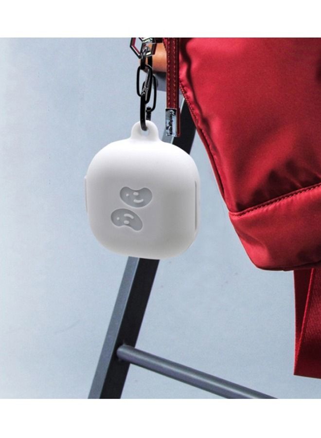 غطاء حماية لهاتف سامسونج جالاكسي بودز لايف أبيض - Image 2