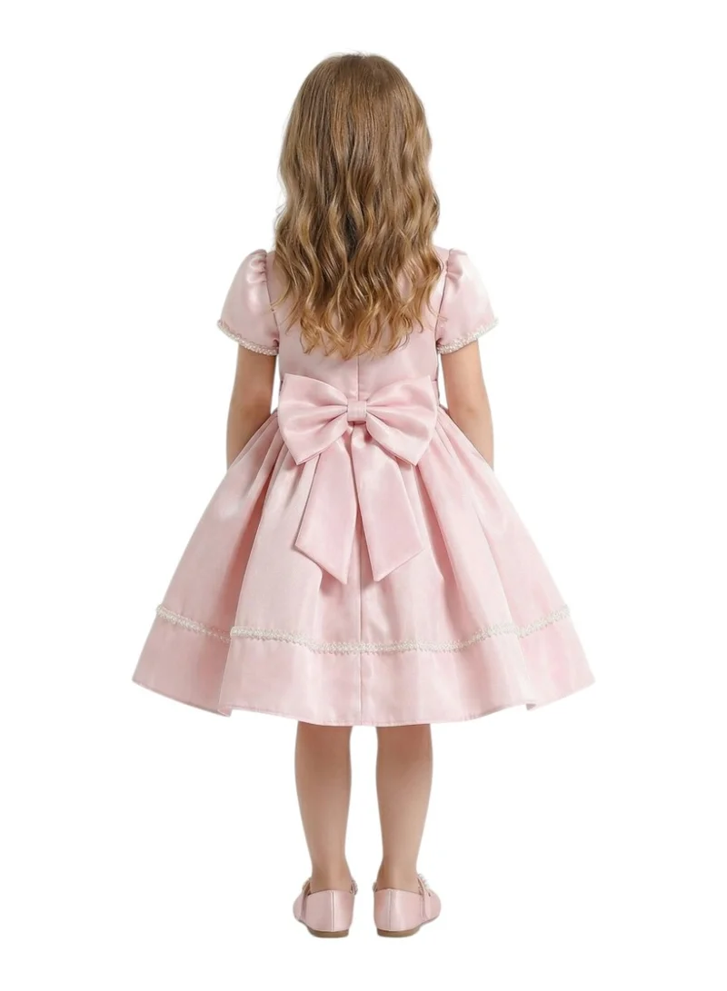 Bidani  Satin Flower Girl Dress with Bow for Women | Best Price UAE