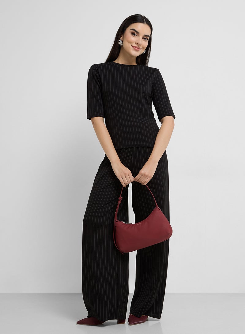 French Connection Regina Jersey Shoulder Pad T-Shirt - Image 4