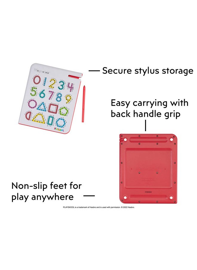 PLAYSKOOL - Playskool Magnatab - Numbers and Shapes - Magnetic Board Toy Letter Tracing for Toddlers Learning and Sensory Drawing - for Kids Ages 3 and Up - Image 1