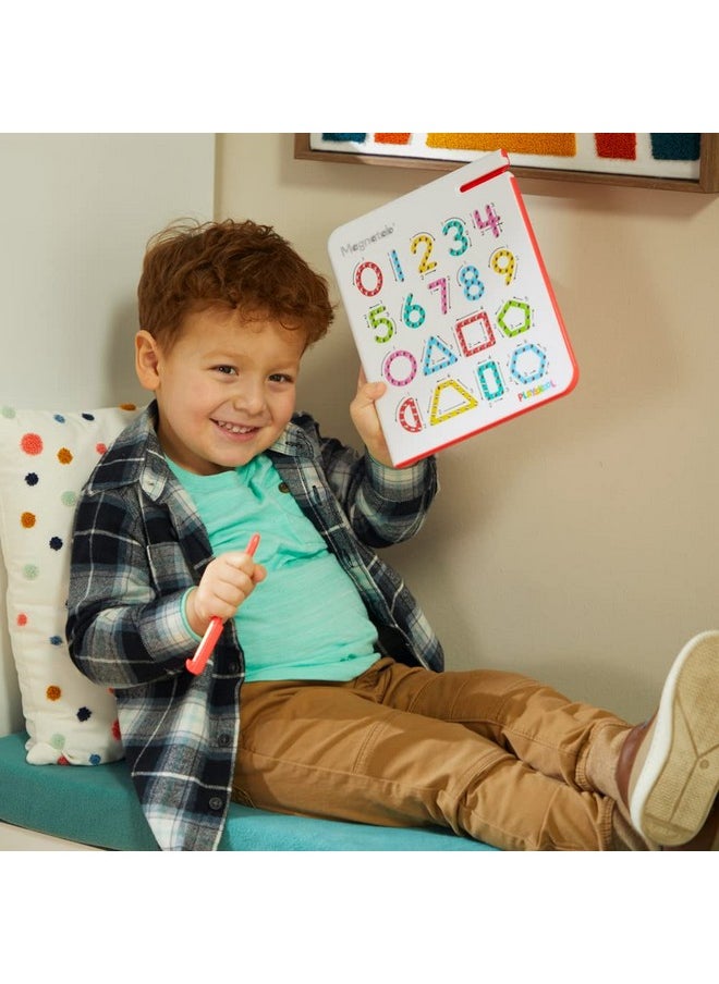 PLAYSKOOL - Playskool Magnatab - Numbers and Shapes - Magnetic Board Toy Letter Tracing for Toddlers Learning and Sensory Drawing - for Kids Ages 3 and Up - Image 1