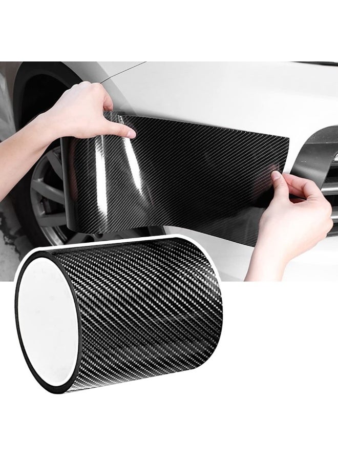 Car Door Edge Guard, Universal Carbon Fiber Sill Protector, Auto Anti-Collision Strip, Black, 10cmx10m - Image 1
