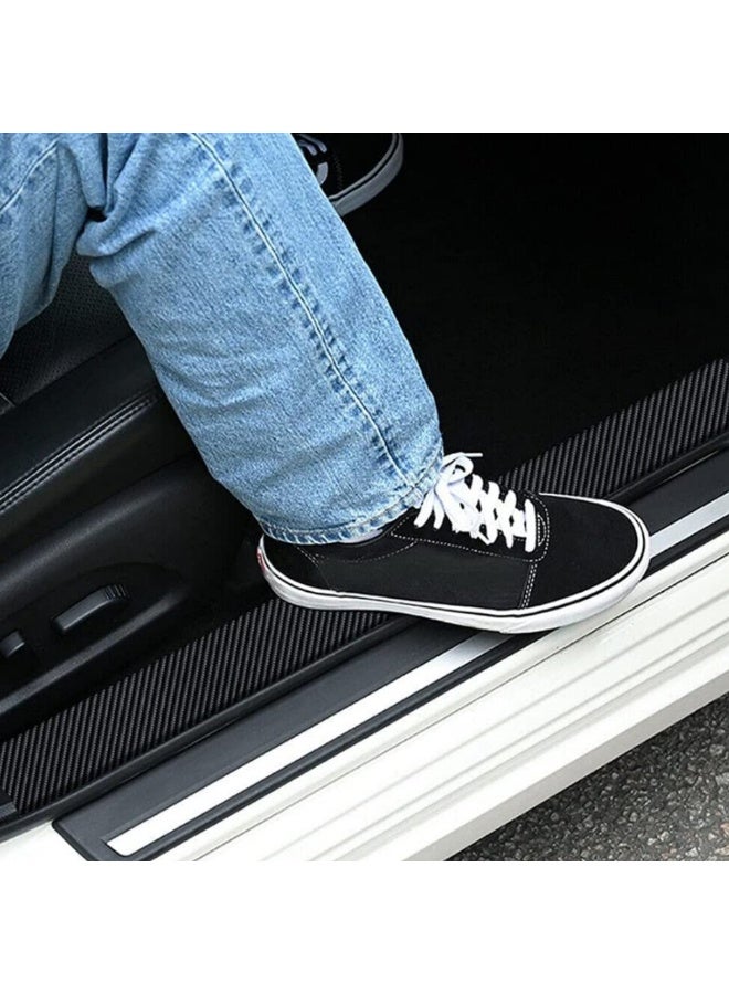 Car Door Edge Guard, Universal Carbon Fiber Sill Protector, Auto Anti-Collision Strip, Black, 10cmx10m - Image 5