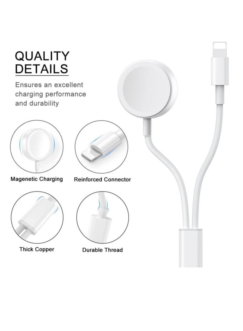 Dual Charger for Apple Watch & iPhone – MFi Certified Magnetic Cable - Image 3