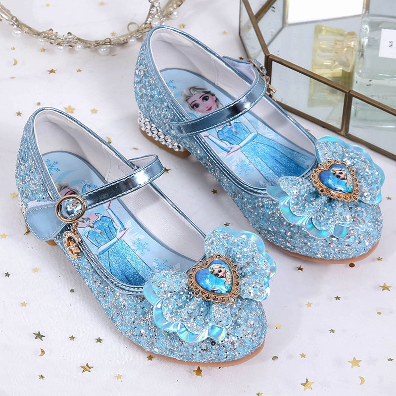 Girls Butterfly Flats, Magic Tape Blue