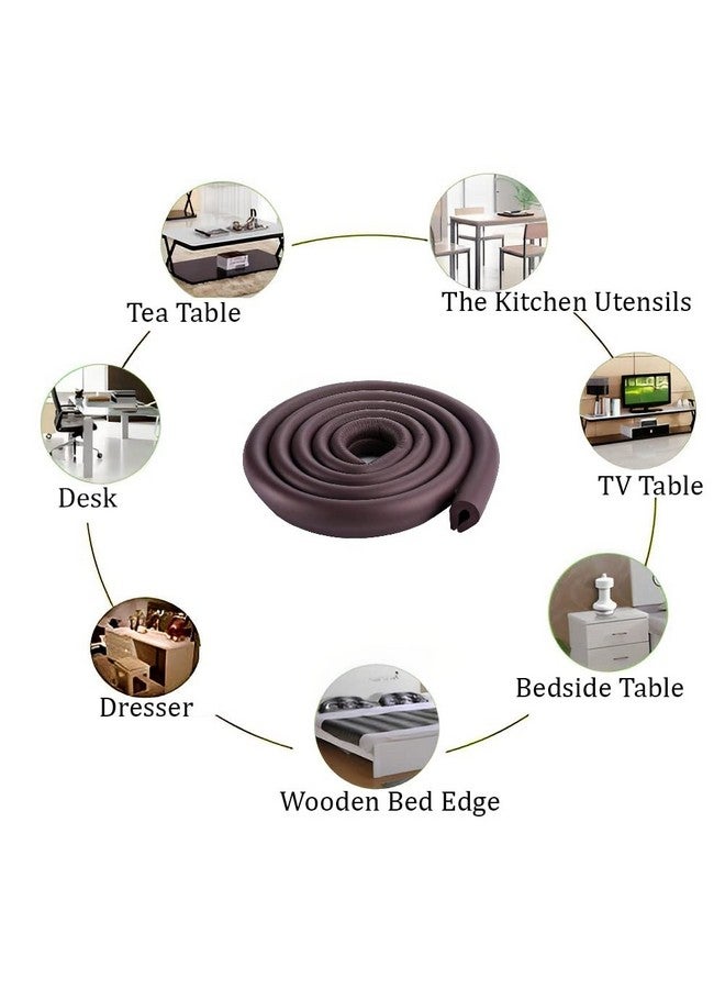 سيجا شريط أمان للأطفال لحماية حواف الأثاث وغطاء الزوايا بطول 2 متر و6.5 قدم وشريط حماية من الصدمات للأطفال (Ushape_Brown) - Image 3