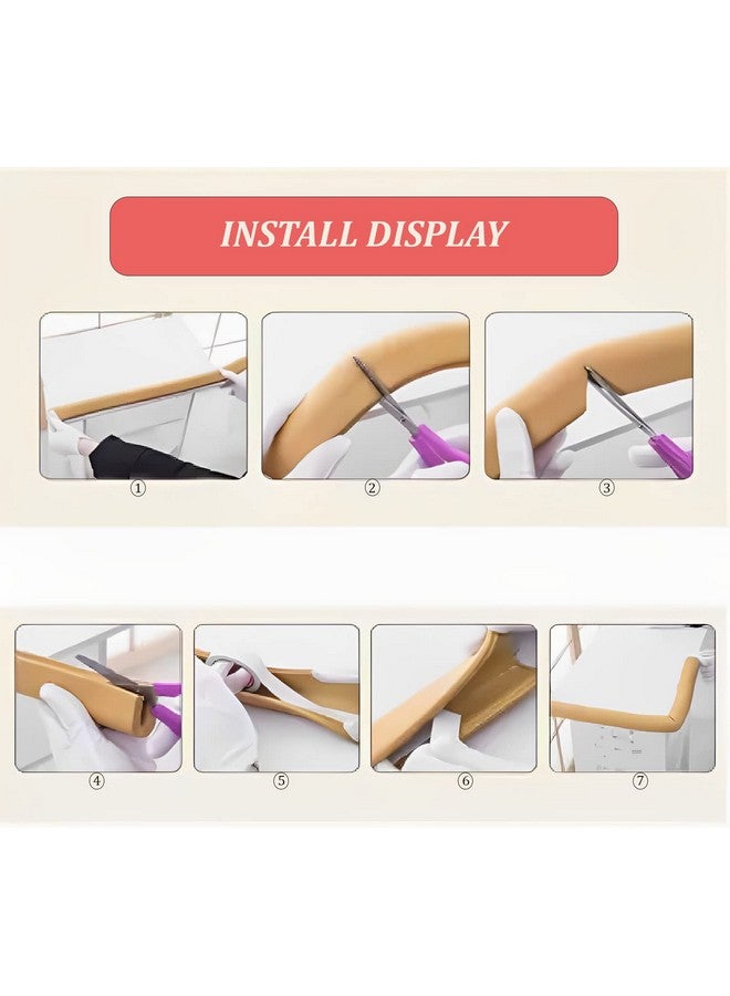 سيجا شريط أمان للأطفال لحماية حواف الأثاث وغطاء الزوايا بطول 2 متر و6.5 قدم وشريط حماية من الصدمات للأطفال (Ushape_Brown) - Image 2