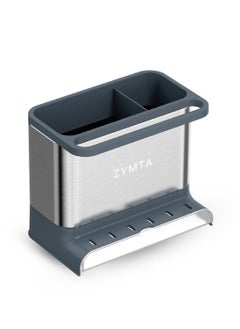 ZYMTA Kitchen Sink Caddy - 18 x 11.4 x 15.4 cm - Silver / Grey  - Image 3