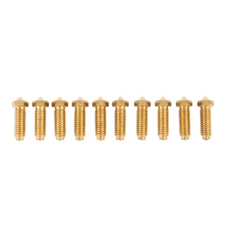 3D Printer Nozzle 0.2mm Accurate CNC Processed Brass Nozzle - High Temperature Resistance Hotend Nozzle for Anycubic Kobra 3 Series 3D Printers - Image 1