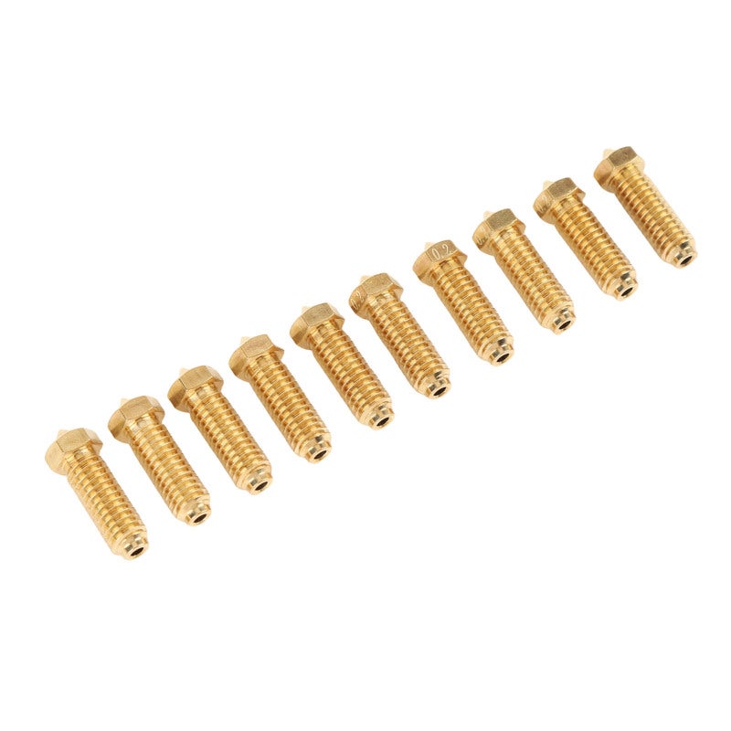 3D Printer Nozzle 0.2mm Accurate CNC Processed Brass Nozzle - High Temperature Resistance Hotend Nozzle for Anycubic Kobra 3 Series 3D Printers - Image 2