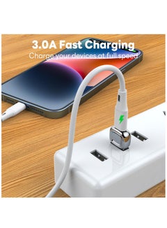 Excefore 2 Pcs USB To C Adapter, C To USB Adapter, Converter For Apple Watch Ultra iWatch 7 8 9,iPhone 14 13 12 11 15 Plus Pro Max, AirPods, iPad Air,Samsung Galaxy S23 S22, Silver  - Image 3