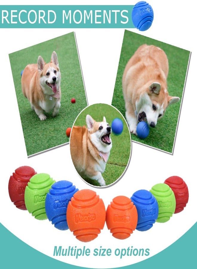 Vitalili 4 Pcs Rubber Balls, 2.4in/6cm in Diameter for Medium Dogs 30-60 Lbs - High Bounce, Waterproof, Chew Resistant Toy Balls Belgian Malinois Gifts (6cm) - Image 5