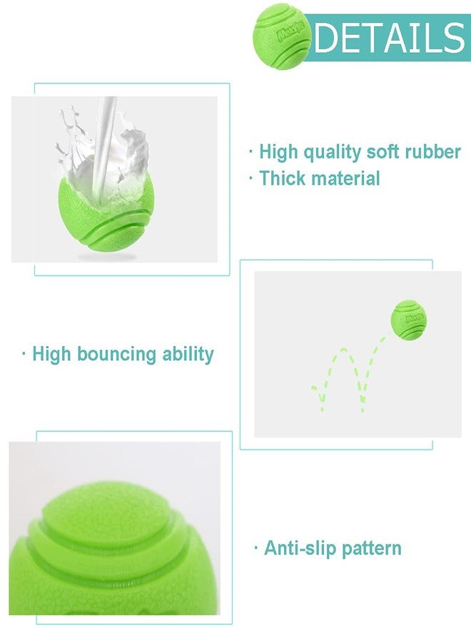 Vitalili 4 Pcs Rubber Balls, 2.4in/6cm in Diameter for Medium Dogs 30-60 Lbs - High Bounce, Waterproof, Chew Resistant Toy Balls Belgian Malinois Gifts (6cm) - Image 2